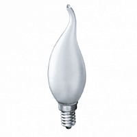 Лампа накаливания декоративная матовая свеча на ветру Е14 40Вт картинка 